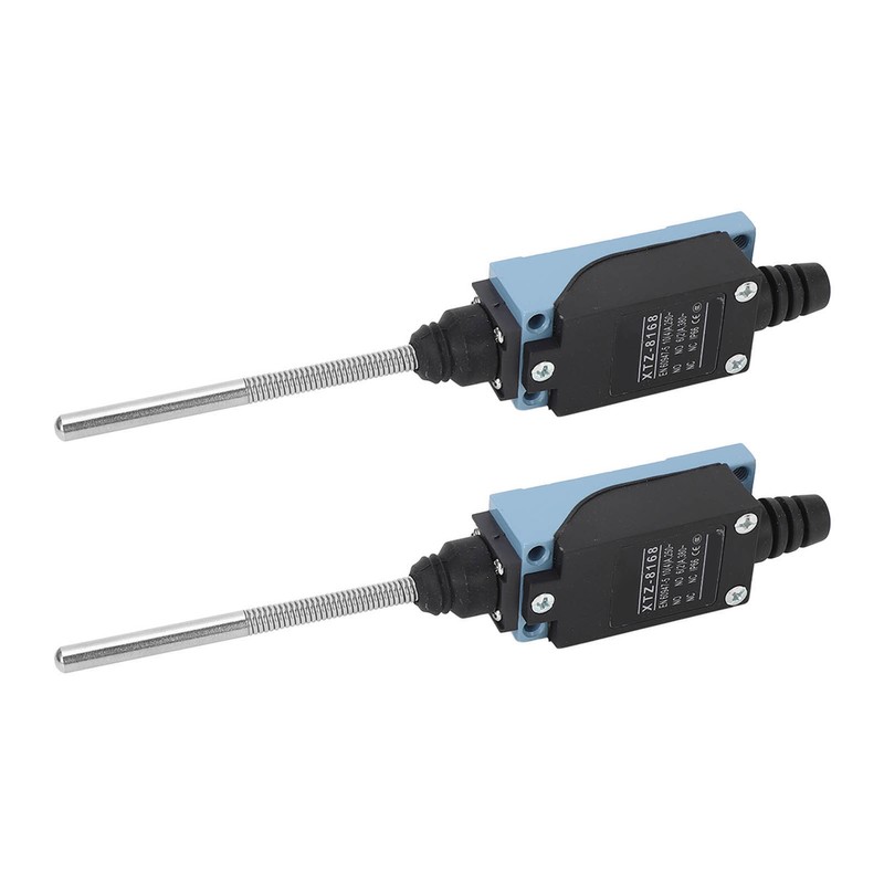 2Pcs Momentary Limit Switch Travel Switch Flexible Coil Spring Rod