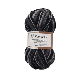 Sock Wool, 6-Ply Colour, Sock Wool Set, 4 x 150 g, Knaul, Premium Quality, 375 m Running Length per Knaul, Oeko-Tex Certified, Made in Europe, Felt-Free, Superwash (Set Dark)