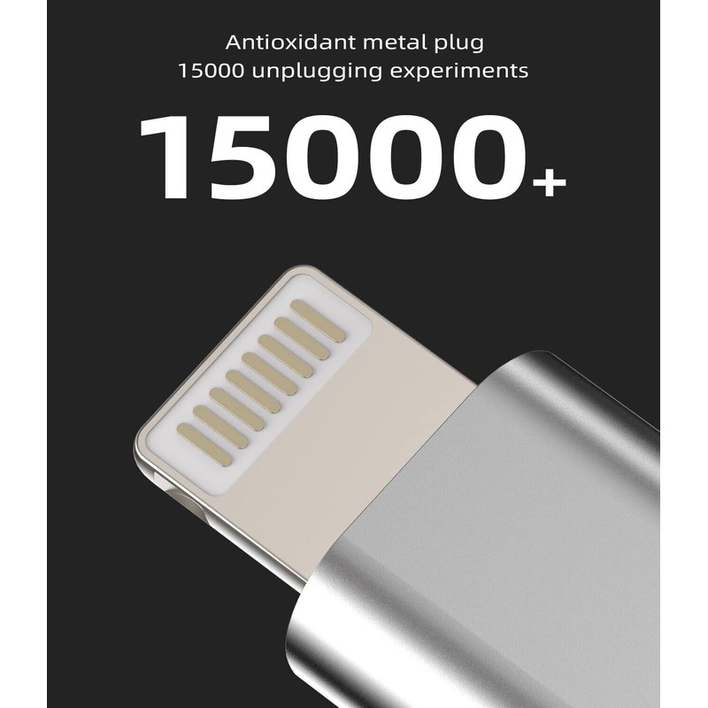 HOYULLI USB C Female to Lightning Male Adapter 3 Pack,