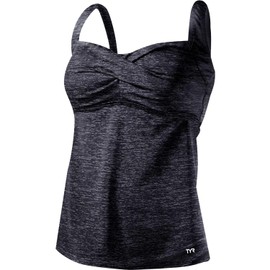 TYR Bra Tank Mantra Twist Bra Tank Top, black, 24w