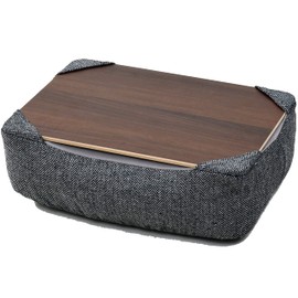 Yamazen AHT-3526M(DGY) Above the Knee Table, Removable Top Plate, Washable Cover, Refillable, Includes Dedicated Case, Cushion Table, PC Table, Dark Gray