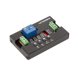 UCTRONICS DC 12V Programmable Time Delay Relay Module with Metal Enclosure, On Delay and Off Delay Timer for Automobile, Raspberry Pi, Industrial Control, and Other Automatic Control Projects