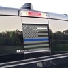 BOGAR TECH DESIGNS Rear Back Middle Window American Flag Vinyl