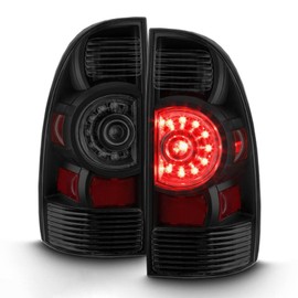 AKKON - For 2005-2015 Toyota Tacoma Factory Style Black LED Pair Tail Lights Brake Lamps Replacement