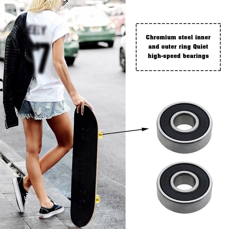 EMSea ABEC-11 Skateboard Bearings 8x22x7mm 608 2RS for Roller Skates