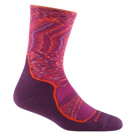 Darn Tough Women's Light Hiker Micro Crew Lightweight Hiking Sock (Style 1967) - Lunar Pink, Large
