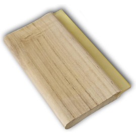 INTBUYING Screen Printing Squeegee Ink Squeegee Wooden Water Scraper 65 Durometer 6.3inches Long 4 inches Wide with Rubber Blade and Wooden Handle