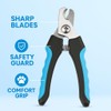 Professional Pet Nail Clippers and File Set, Ergonomic Grip Handle,