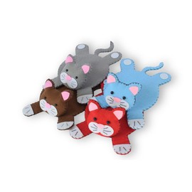 Cat Coasters 4PCS, Cat Gifts, Cat Gift for Cat Lovers, Cute Coaster, Cat Home Deco, Cat Mom Gift, Funny Cat Gifts, Insulation Coaster Coffee and Tea Coaster Desktop Gifts (Color 2-4pcs)