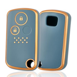 OFF WE GO Key Shell TPU Car Key Cover, Key Case, Compatible with New Honda Step Wagon, Freed, Elysion, Odyssey, CR-Z, Zest, Accord Stream, Insight, CR-V, Fit Shuttle, Life, Roadster, New Honda