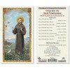 Oracion San Francisco de Asis Laminated Prayer Cards - Pack of 25- in Spanish