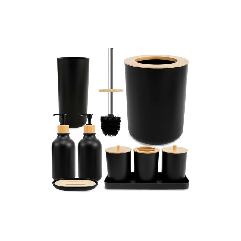 Juego de Accesorios de baño de 8 Piezas, Conjunto de
