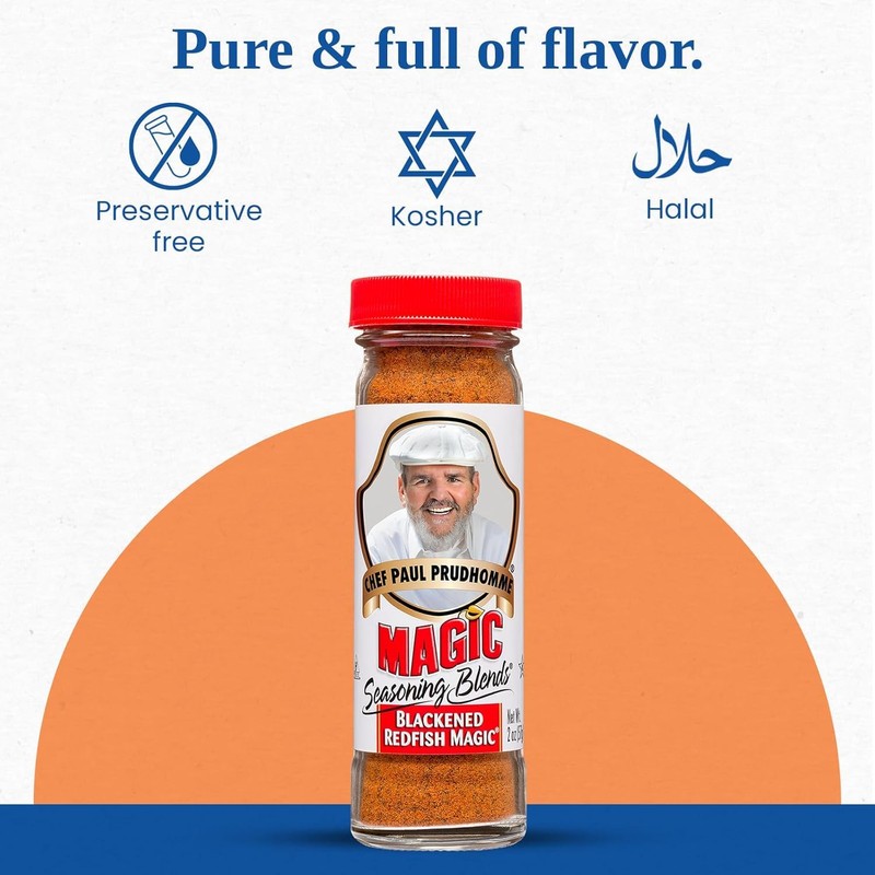 Chef Paul Blackened Redfish Magic Seasoning Blends | Cajun-Style Spices