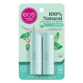 eos Organic Stick Lip Balm - Sweet Mint | Certified Organic & 100% Natural | 0.14 oz.