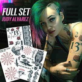 Judy Alvarez FULL SET Temporary Tattoos / Costume / Cosplay
