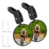 Accmor 2pcs Bike Mirror, Bar End Bicycle Riding Rearview Mirrors