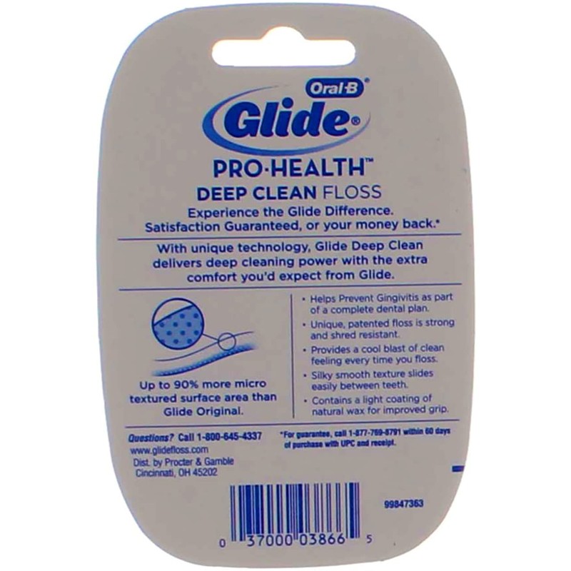 Oral-B Glide Deep Clean Floss Cool Mint 43.70 Yards (Pack