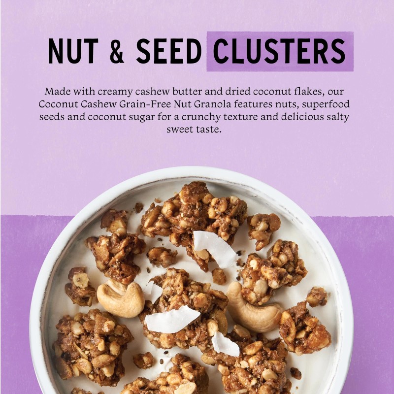 Coconut Cashew Grain Free Granola Pack of 3 8 Ounce