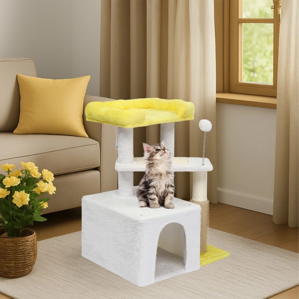 Unbranded Cat Tree Tower Portable 27.5in Indoor with Scratching Post