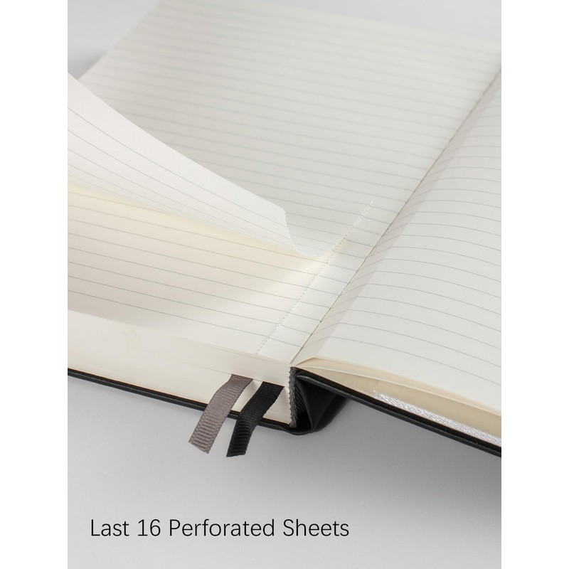 Thick College Ruled Notebook with 366 Numbered Pages, A5 Journals