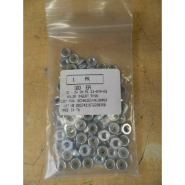 Unbranded 10-24 HEX Nylock Nylon Imsert Zinc Plated Steel Nut  - 100 pieces