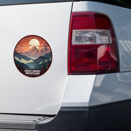 Great Smoky Mountains National Park Sticker - Waterproof Vinyl Decal for Car Bumper, Laptop, Water Bottle, Wall, and Window, Size - 5'' Longer Side