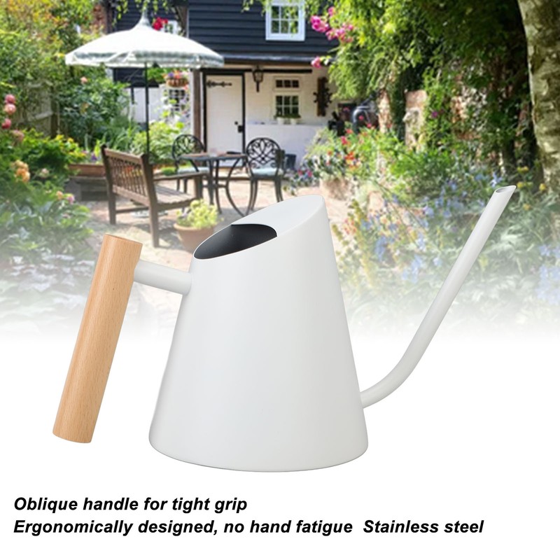 Watering Can with Long Spout 800ml Stainless Steel Matte Indoor