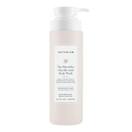 Gel de baño exfoliante con ácido glicólico The Smoother, limpiador suave y suavizante, 16,9 oz