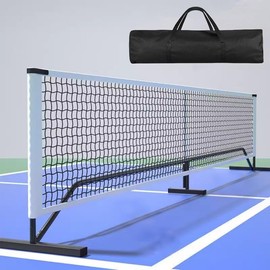 Portable Pickleball Nets Portable, 22 FT USAPA Regulation Size for Full Court System Outdoors Driveway Matches, Easy Setup to Experience Pickleball Game Anywhere