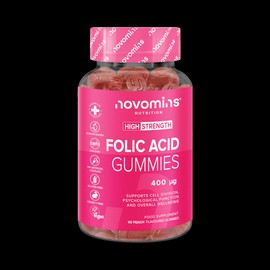 Novomins Folic Acid Peach-Flavoured Folic Acid 30 Gummies