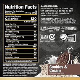 ALLMAX Nutrition Isoflex, 100 aislado de protena de suero de suero puro (filtracin de partculas cargadas por iones de ion), galletas y crema, 5 lb    