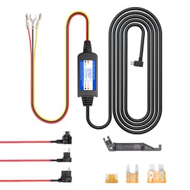 Dash Cam Hardwire Kit Cable - 13ft COOAU Dashcam Hard Wire Micro USB Ports for Car with ACC Detection 24H Parking Monitoring | 3 Fuses Types for Dash Camera D30S M53 D20 D20S(CH410)