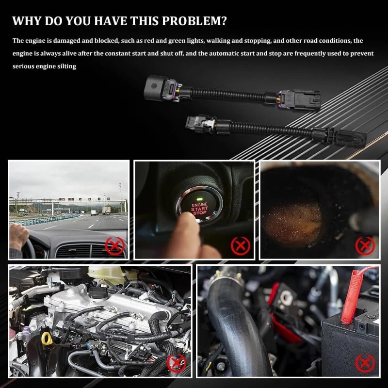 Unbranded Auto Start Stop Harness- Disable Eliminator for for 2019-2024