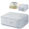 PACIOCEAN Duvet Storage Bag Organiser,Ultra Space Saving Self Compression Organizer,Clothes
