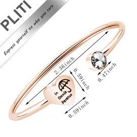 PLITI In Omnia Paratus Bracelet Ready for Anything Cuff Bangle The Motto of The Life and Death Brigade Inspirational Jewelry (in Omnia br RG)