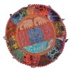 Marubhumi India Floor cotton Ottoman Embellished with Patchwork and Embroidery