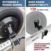 ROBLOCK Lockable Spare Tire Carrier Bracket for Utility Trailer, Powder
