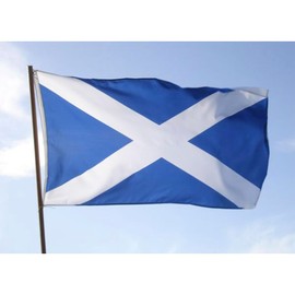Scotland Flag, Flag 90 cm x 150 cm, Large Flag with Pole Loop and Laces for Fastening, Light Flag, Flag for Sports, Football, Buildings (Scotland 1pc)