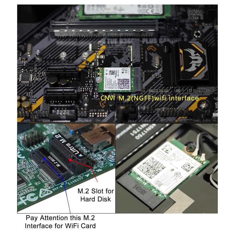 WiFi 7 BE200NGW WiFi Card, 8774Mbps Bluetooth 5.4 Tri-Band Mu-MiMO