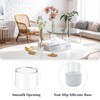 Glasseam 3 Pcs Glass Bud vase for Taper Candle Holder,