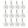 Actpe 12pcs Shower Curtain Hooks, Home Decorative Rustproof Shower Curtain