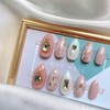 MunNail Brooch Marble Nail - Long Oval / MunNail 브로치