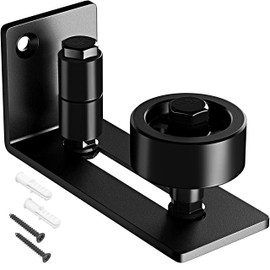 Barn Door Floor Guide - Sliding Barn Door Floor Guide for Bottom Adjustable Roller 8-Setup Options - Quiet Operations, Flush Design with Felt Strips (Pack of 1)