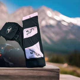 Game Winner 4 Tube Quiver Pink&Black 2 Lg Zipper Pockets Archery Girls New