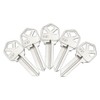 QWORK Blank Key Blanks, Pack of 100 Copper Structures Key
