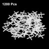 uxcell 1200Pcs Tile Spacers, 1mm 1/32" Cross Shape Wall Floor