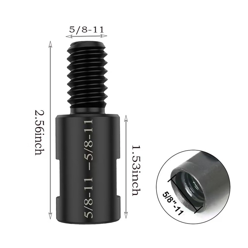 CKZYHHJ 5/8''-11 Thread Angle Grinder Extension Rod Threads Easily to