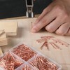 Mr. Pen- Nail Assortment Kit, 600 Pcs, 4 Sizes, Rose