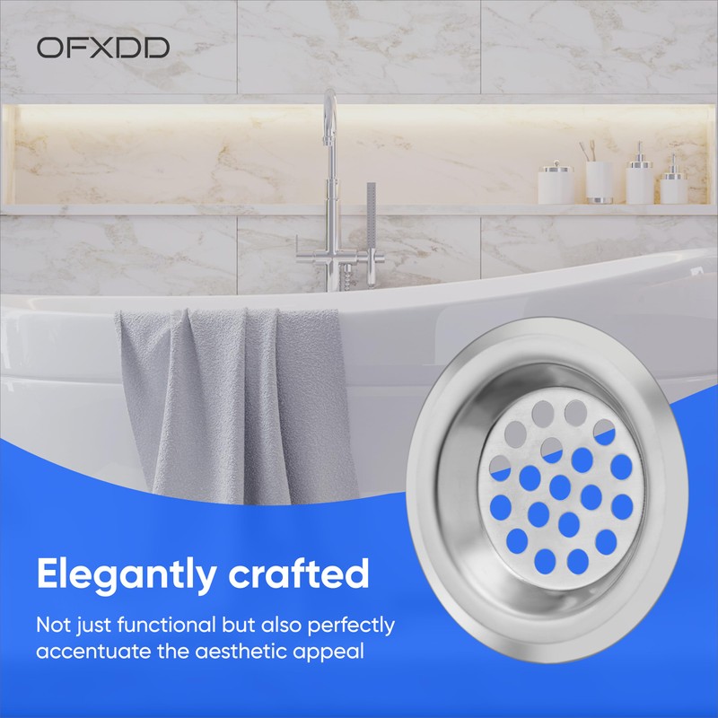 Hair Catcher, Sink Strainer 2.5", Drain Hair Catcher, Shower Drain
