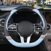 Binsheo Cute Steering Wheel Cover D Shape for Women Men